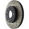 Centric Parts Sport Cross Drilled Brake Rotor, 128.40021R 128.40021R - alternate 4